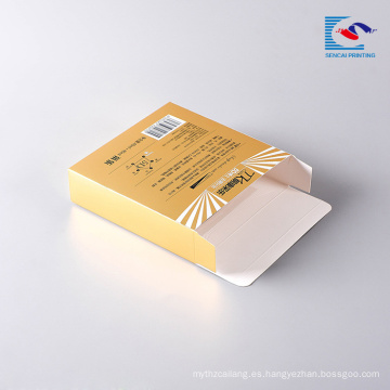 Caja de papel impresa aduana barata al por mayor de alta calidad de la máscara del pelo con la ventana clara del PVC
